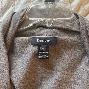 Karen Kane Charcoal Knit Top